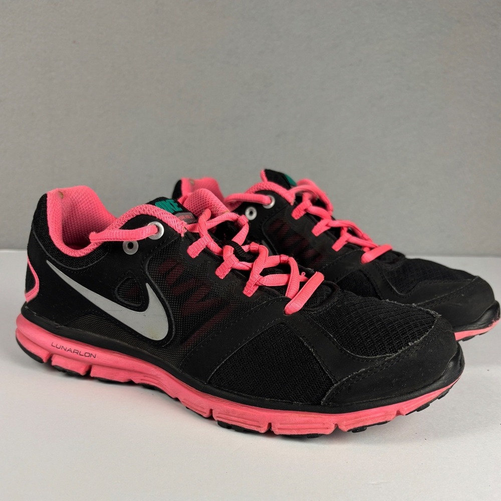 Nike LunarForever 2 Running Shoes Mesh Lunarlon 7.5 Black Pink 554895-002